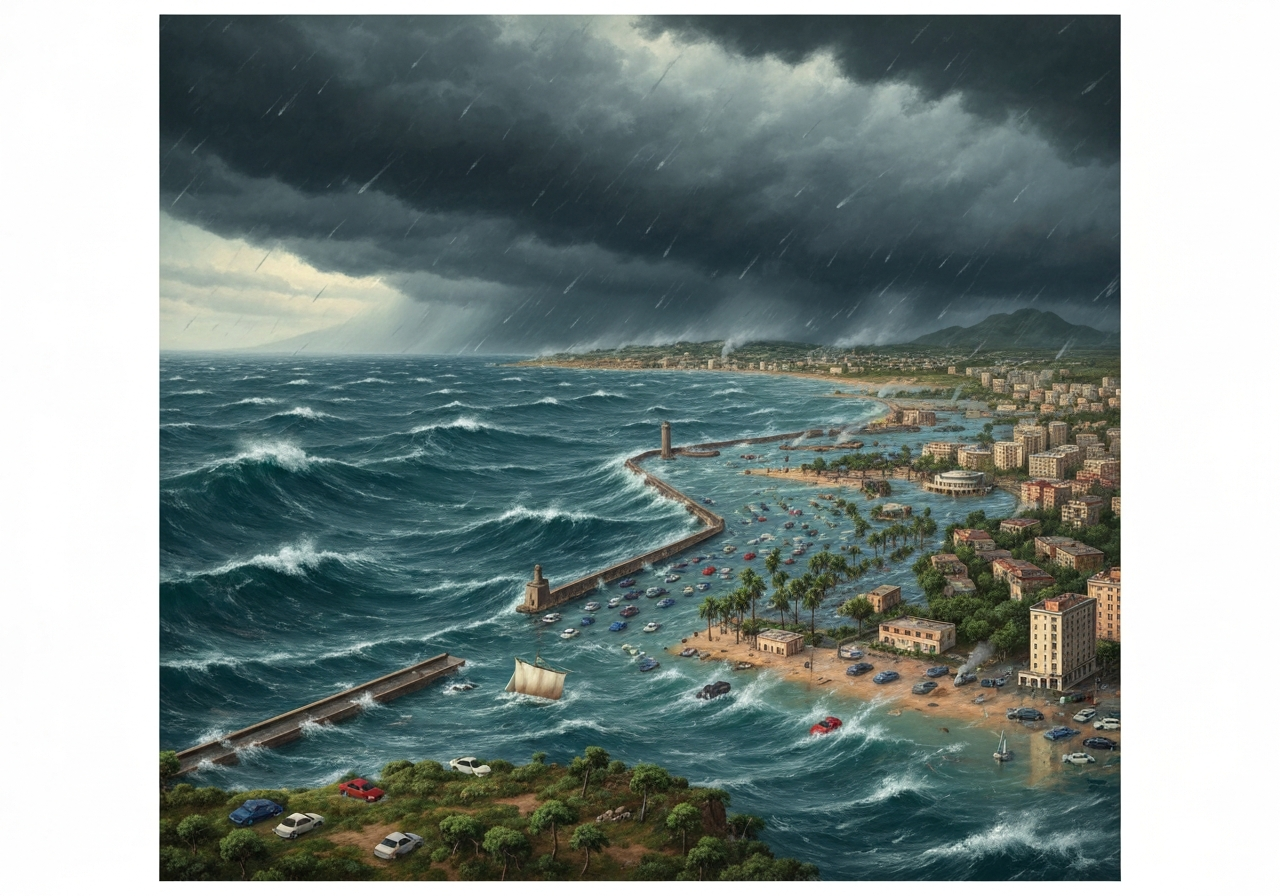 Storm Leonardo herjer i Sør-Europa og Nord-Afrika