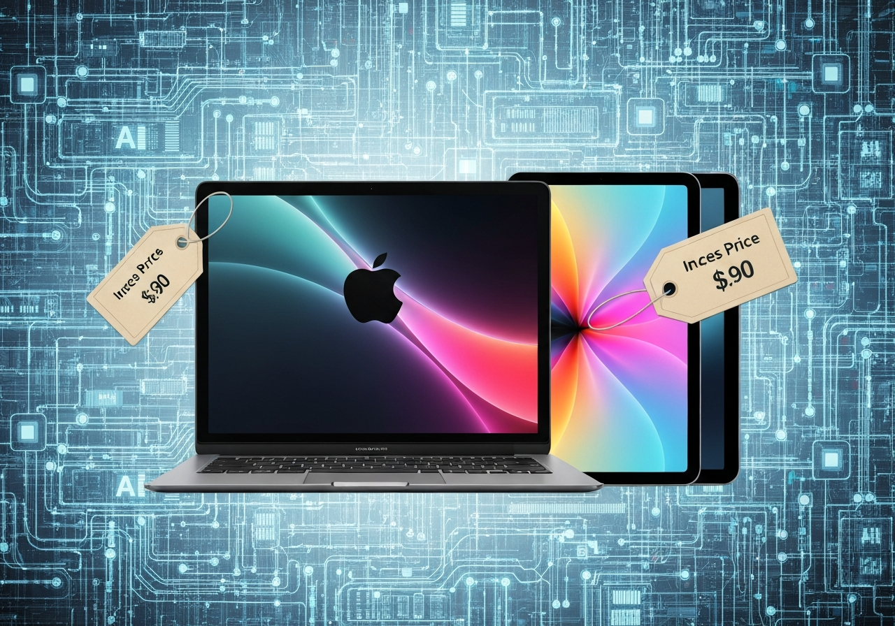 Apple øker prisene på Mac og iPad grunnet AI-drevet komponentmangel