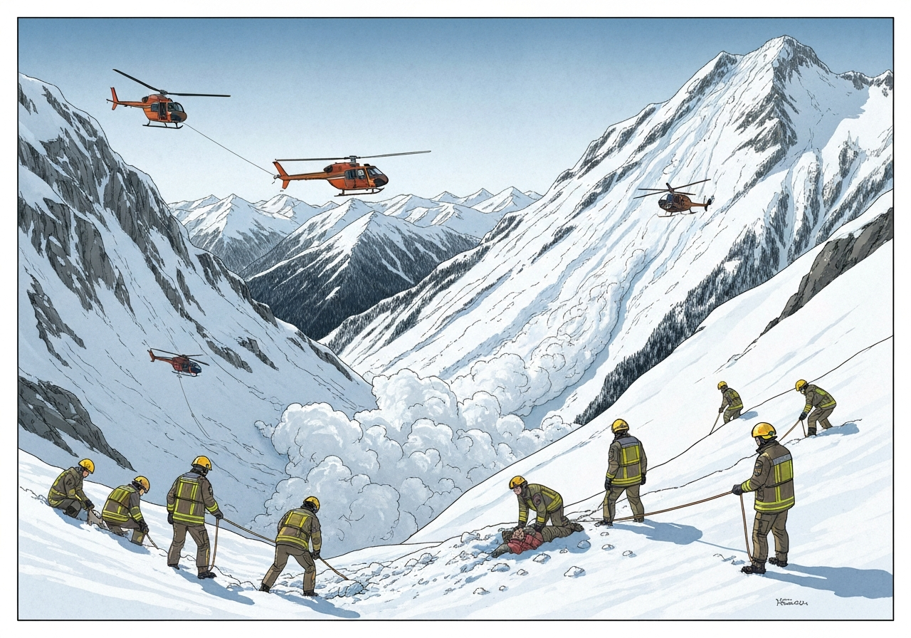 To personer omkom i snøskred i Hemsedal