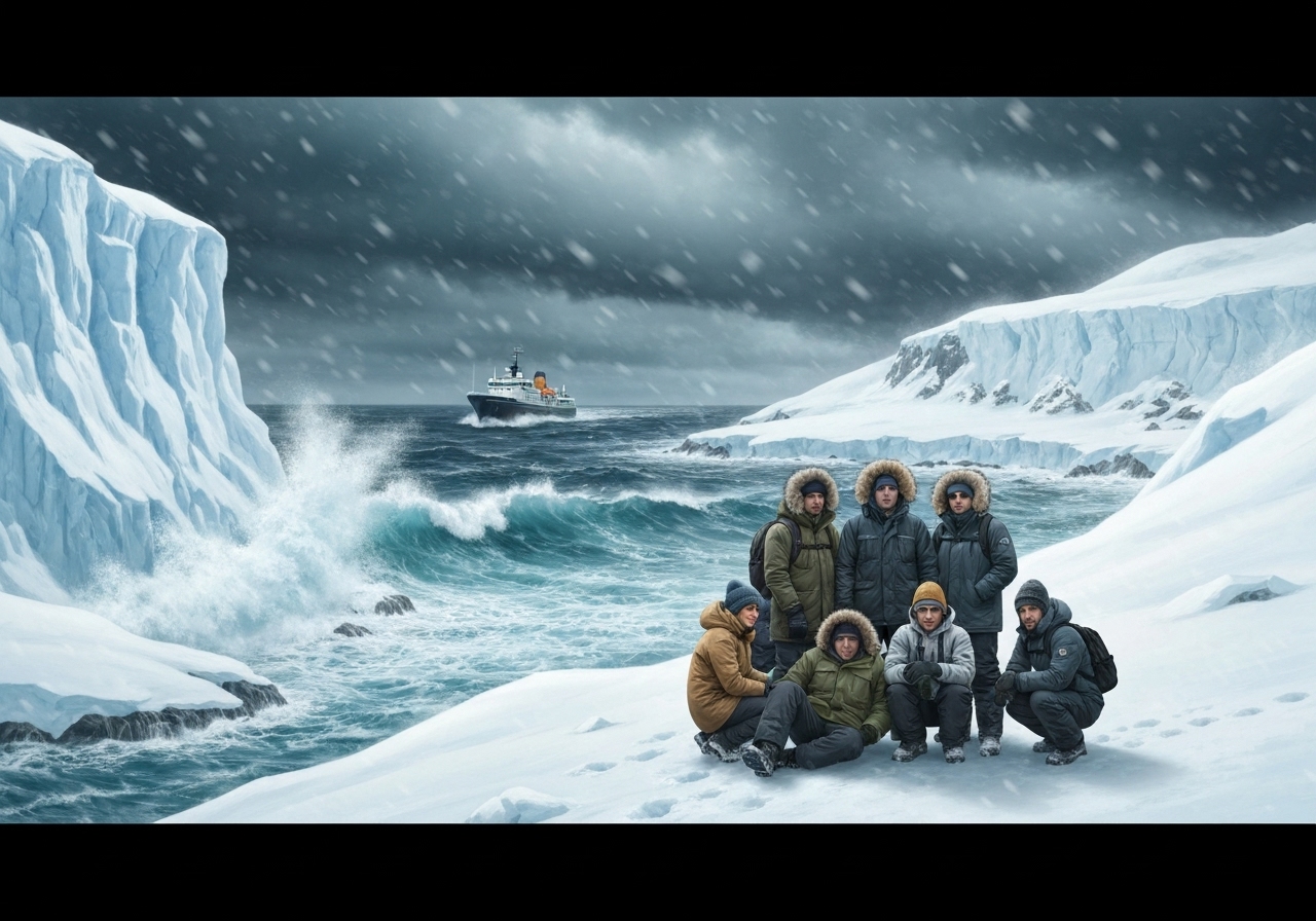 Svenske turister strandet på øy i Antarktis