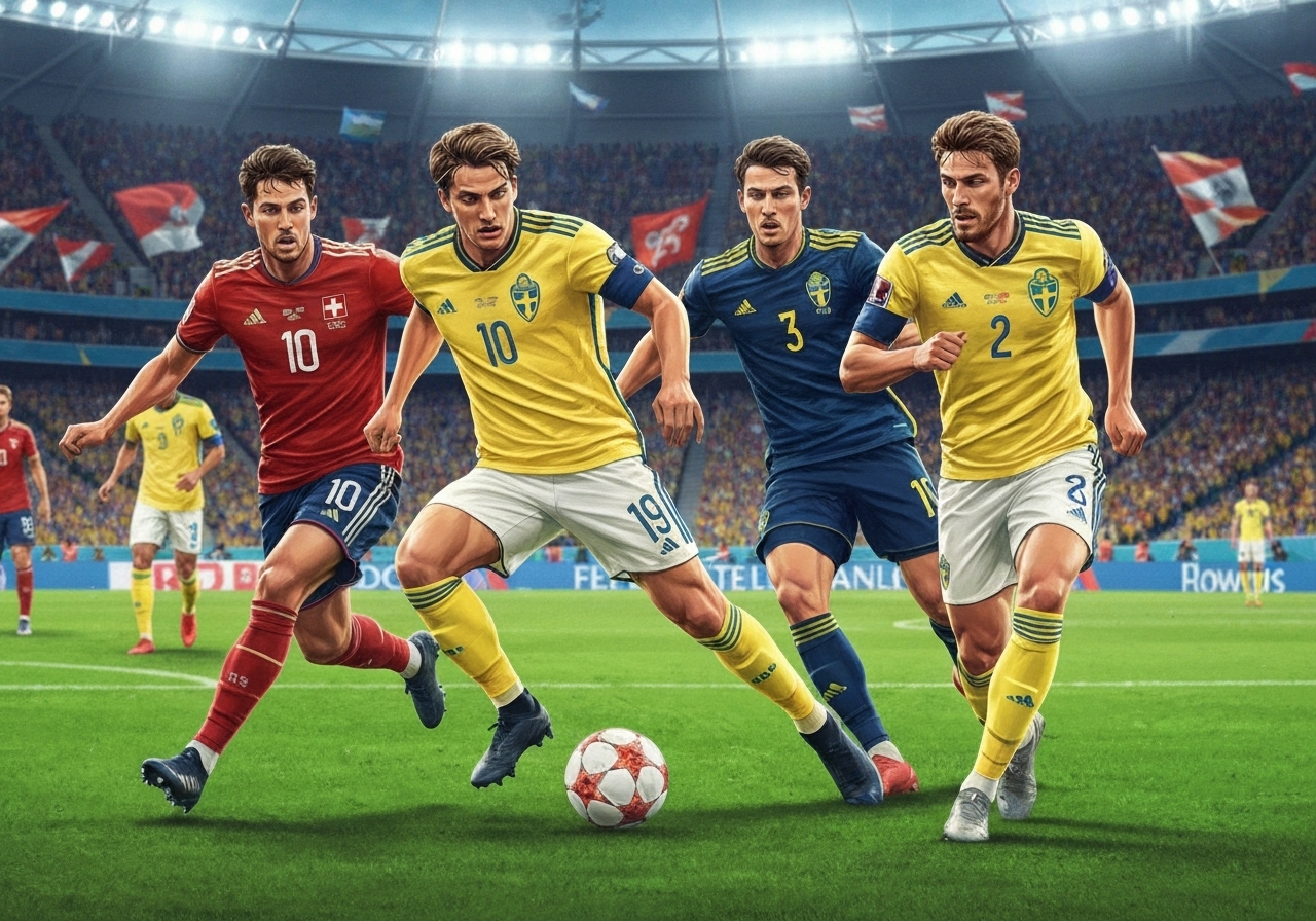 Sverige tapte mot Sveits i VM-kvalifisering