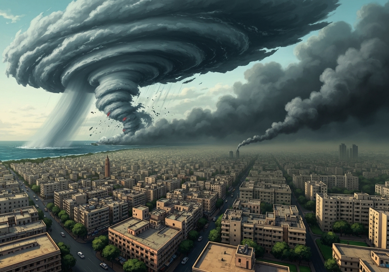 Syklon Ditwah truer Indias kyststater og forverrer luftkvaliteten i Delhi