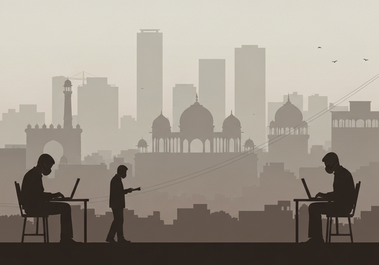 Delhi innfører hjemmekontor for å bekjempe alvorlig luftforurensning