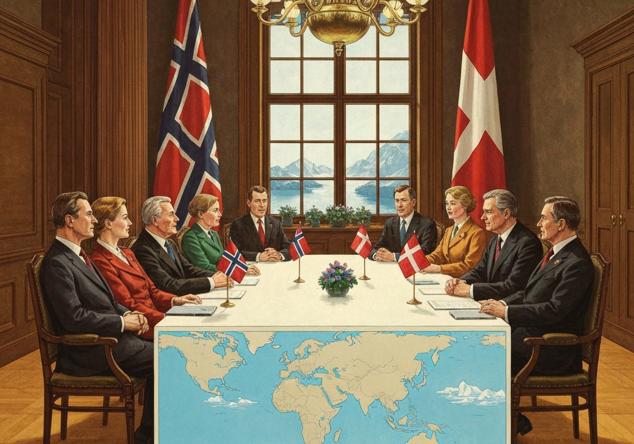 Norge støtter Danmarks suverenitet over Grønland