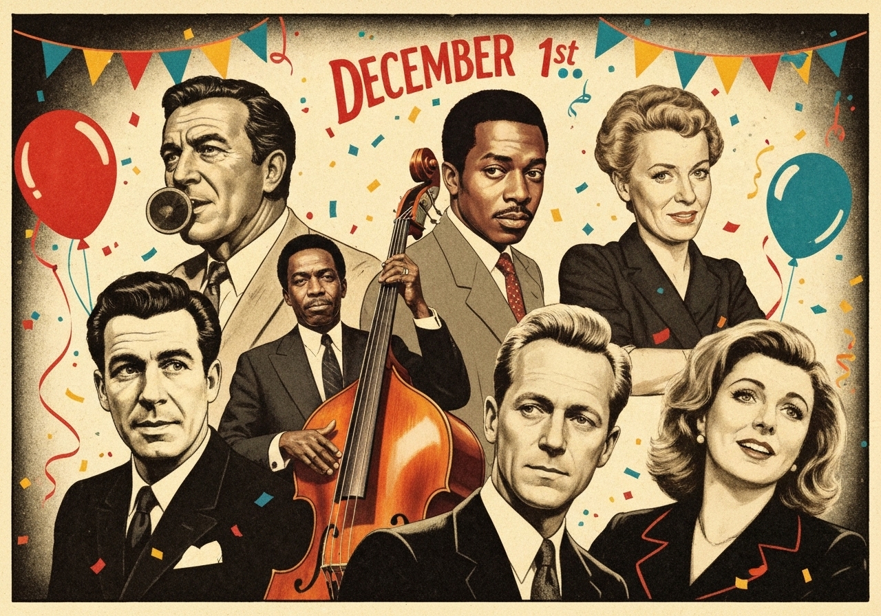 Kjente personer med fødselsdag 1. desember