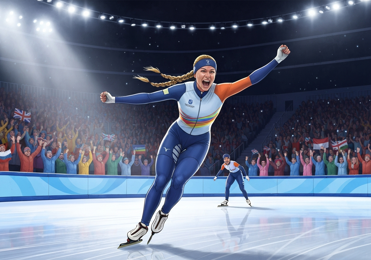 Jutta Leerdam sikrer OL-gull på 1000 meter skøyter