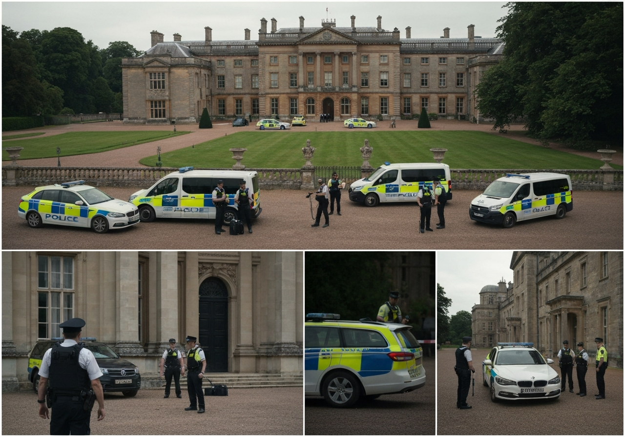 Politiet fortsetter ransaking av Andrew Mountbatten-Windsors tidligere hjem