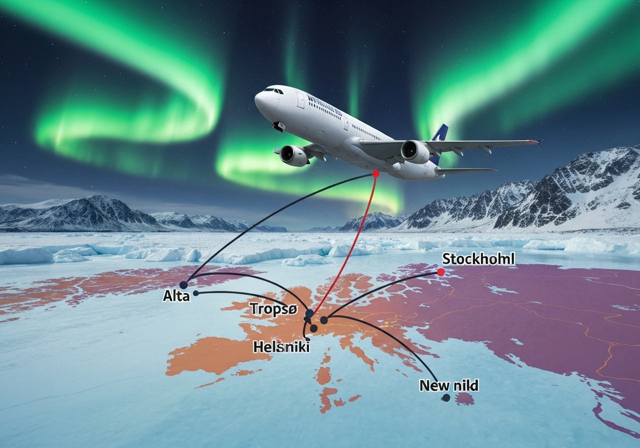 Finnair utvider sitt nordiske rutenettverk med nye ruter til Alta og Tromsø