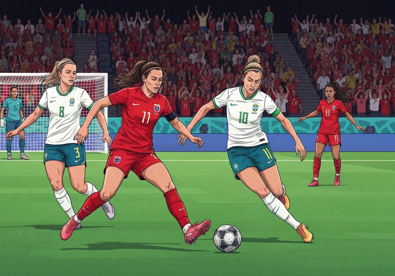 Norge sikret etterlengtet seier over Brasil