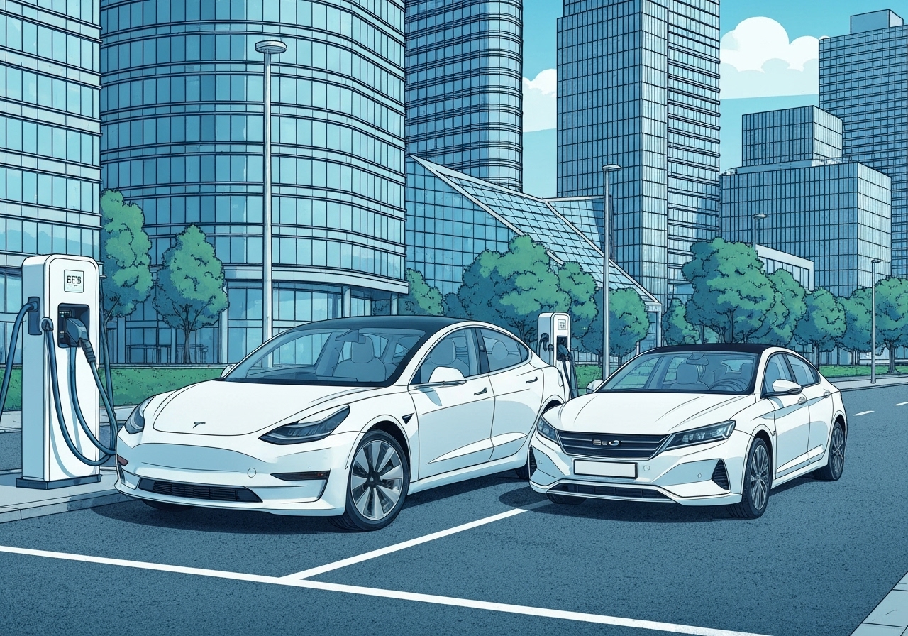 Tesla taper terreng i Europa mens BYD styrker sin posisjon
