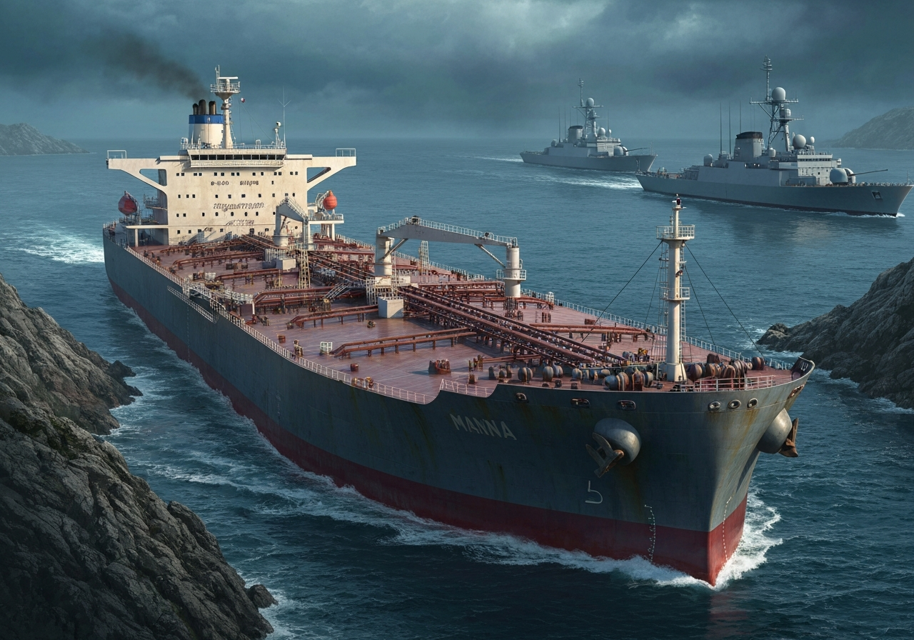 US-sanksjonert tankskip trosser Trumps blokade i Hormuzstredet