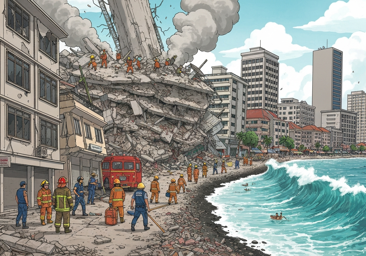 Kraftig jordskjelv rammer Indonesia – én omkommet og tsunamivarsel opphevet