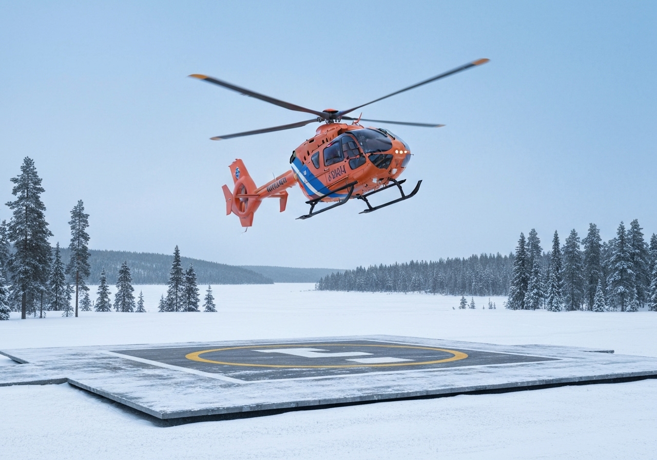 Finland åpner sin åttende medisinske helikopterbase