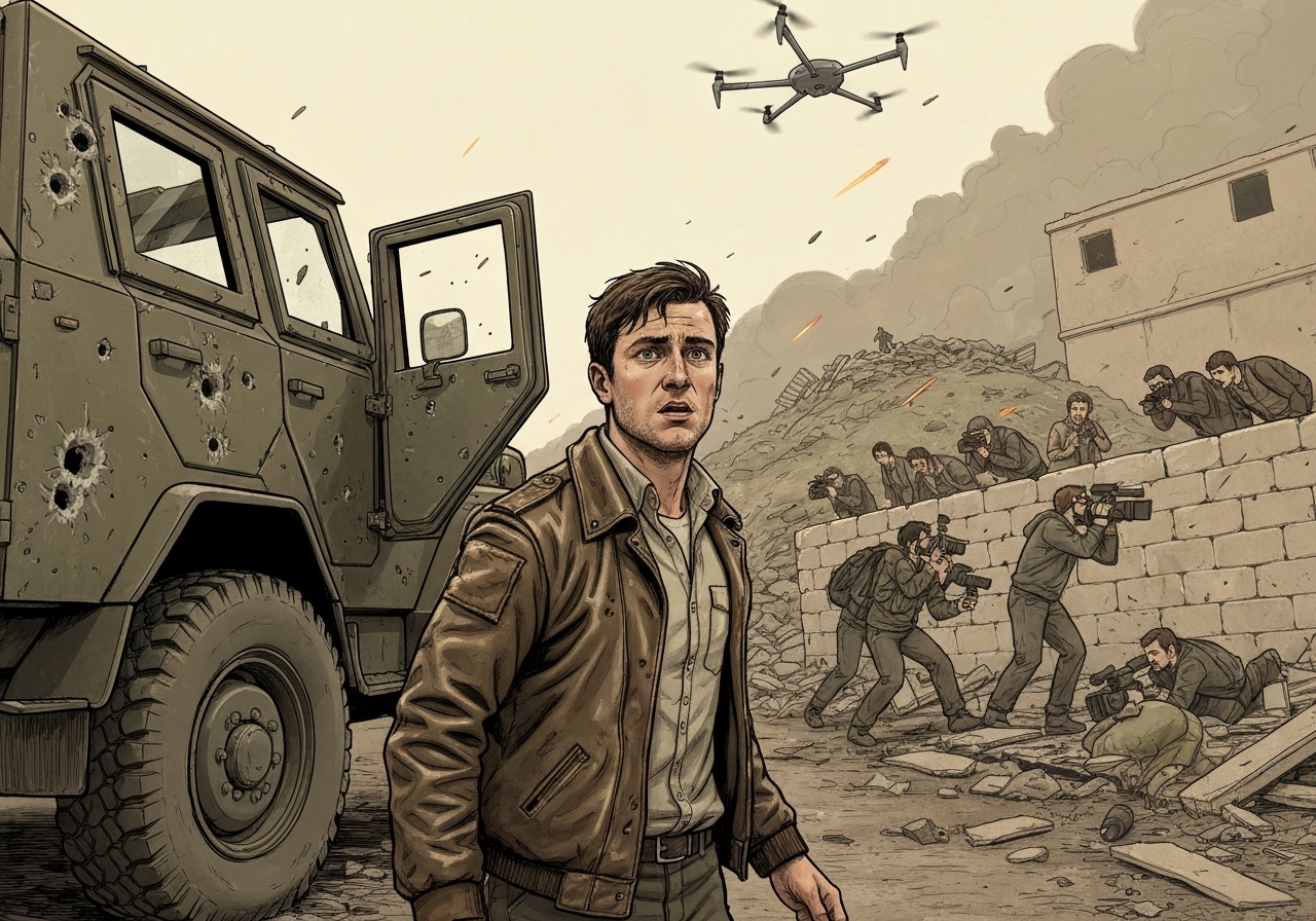 ORF-korrespondent Christian Wehrschütz overlever droneangrep i Ukraina