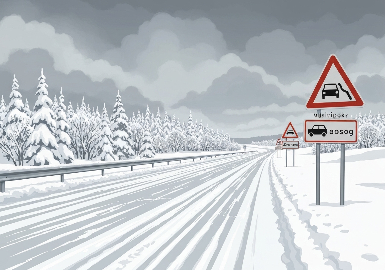 Politiet advarer: Såpeglatte veier i Tromsø – la bilen stå