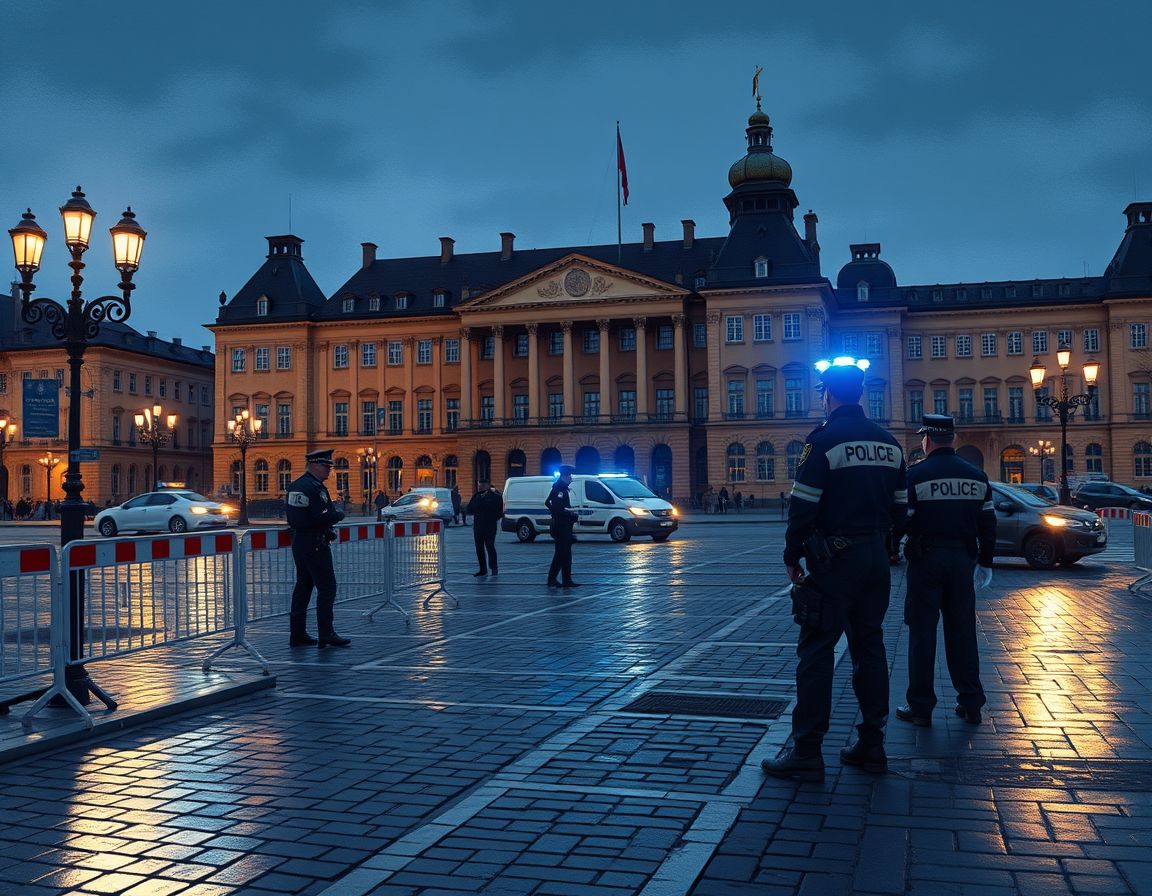 Mann skutt av politiet ved Kungliga slottet i Stockholm