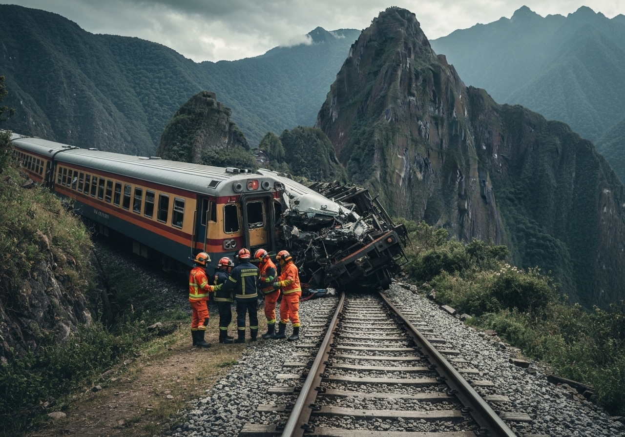 Dødelig togkollisjon nær Machu Picchu