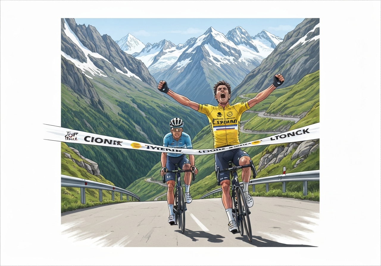 Carapaz triumferer på 18. etappe i Tour de France; Halland Johannessen nummer fem