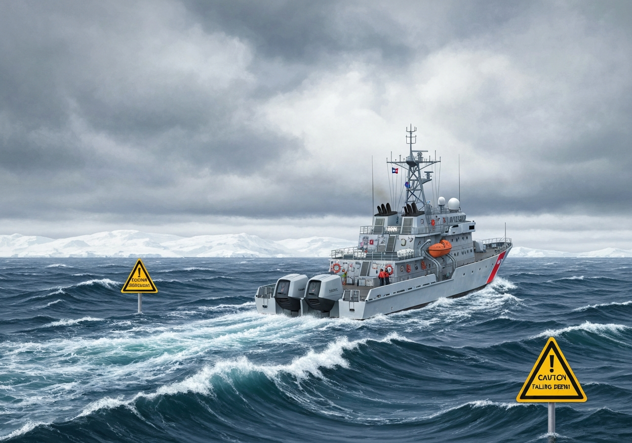 Norge utsteder advarsel: Barentshavet stengt grunnet fallende russiske rakettrester