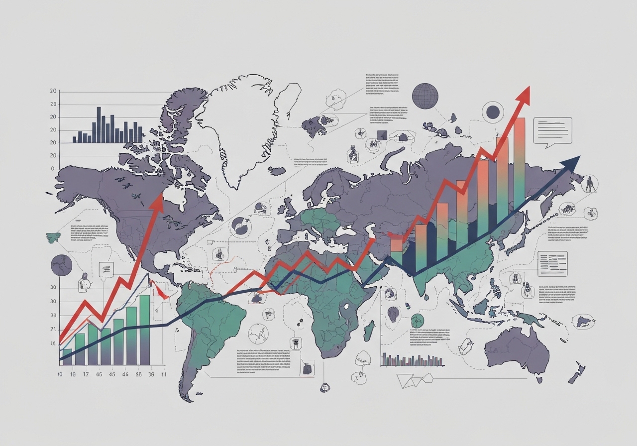 Verdensøkonomien blomstrer til tross for globale kriser