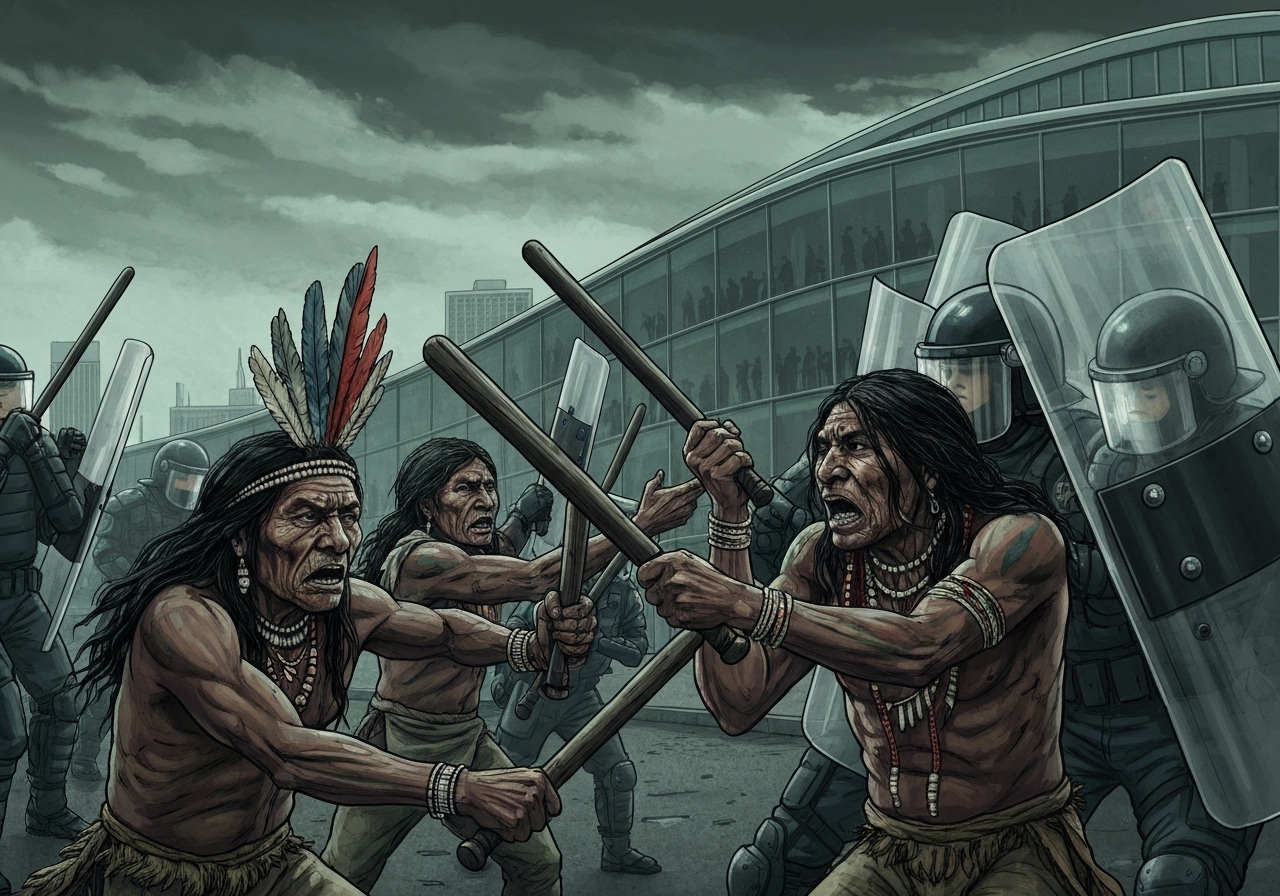 Protestanter stormer COP30-møtet i Brasil