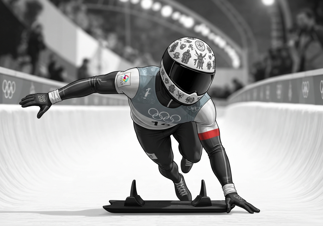 Ukrainsk skeleton-utøver diskvalifisert fra OL over minnehjelm