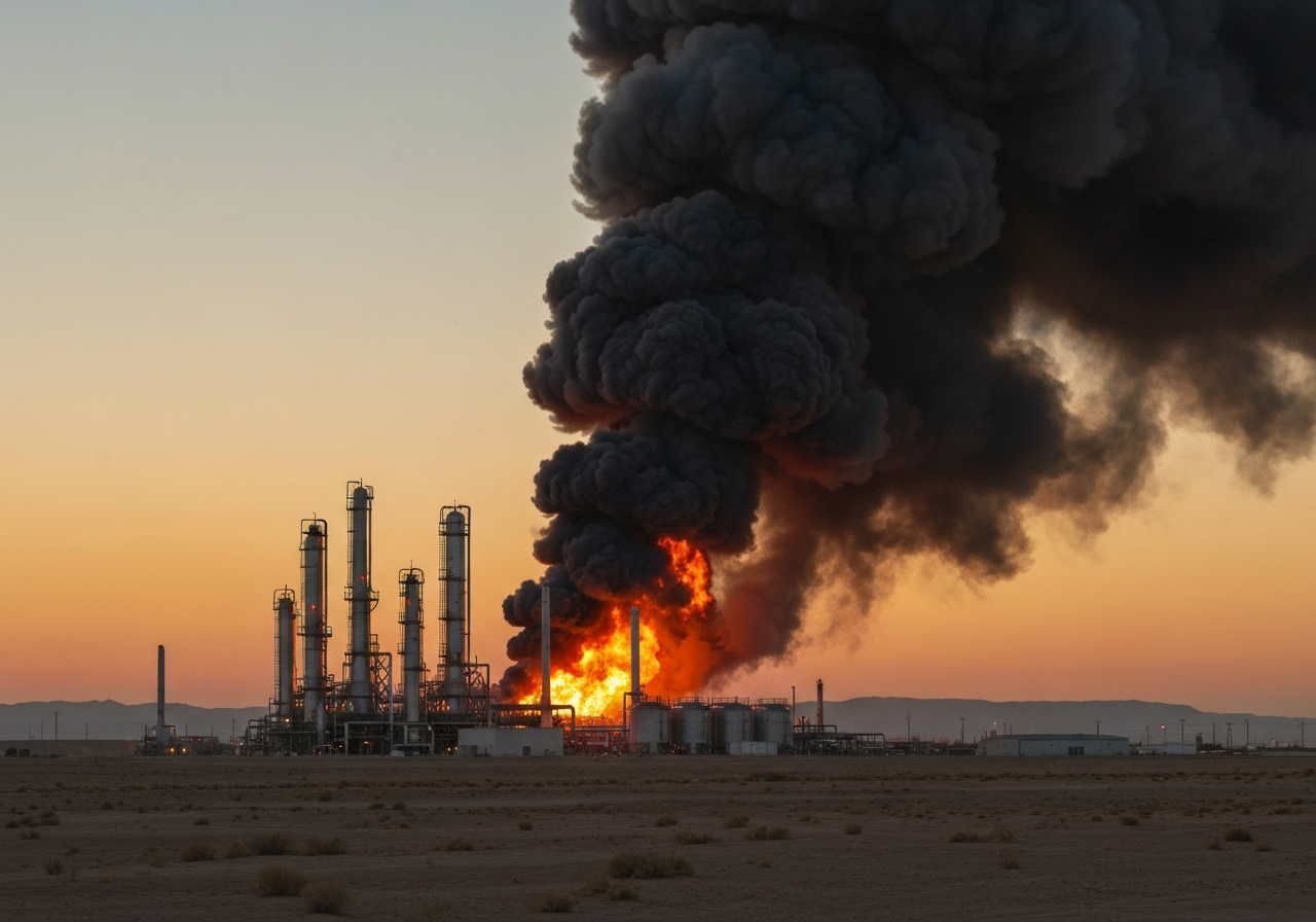 Oljeprisen stiger etter angrep på gassanlegg i Qatar