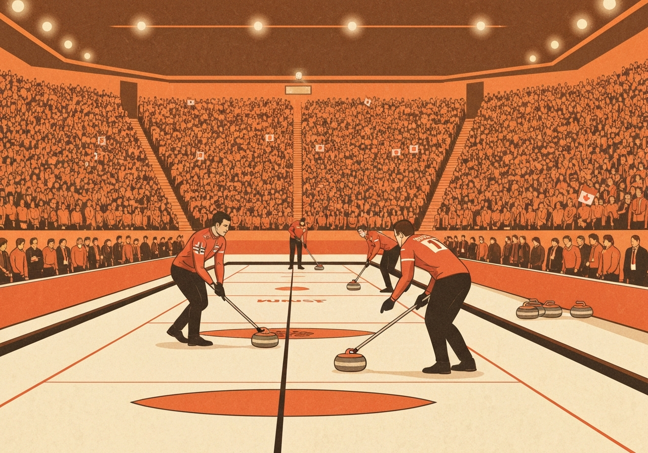 Norges curlingherrer tapte dramatisk OL-semifinale mot Canada