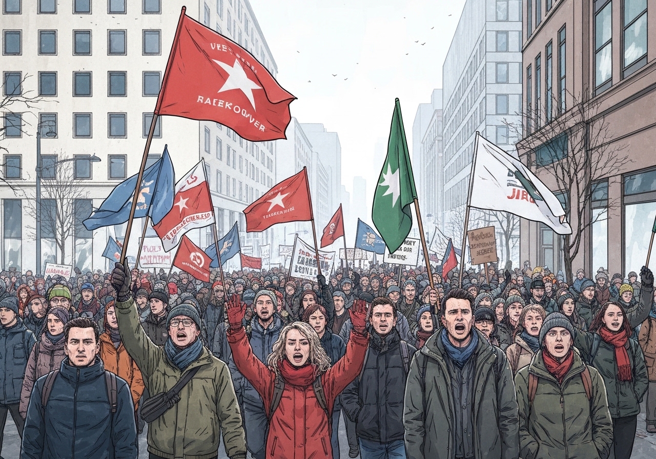 Massive protester mot Trumps forsøk på å overta Grønland