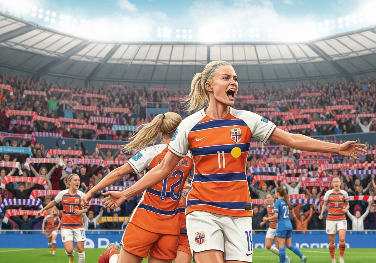 Norge snur kampen og slår Sveits i EM-åpningen