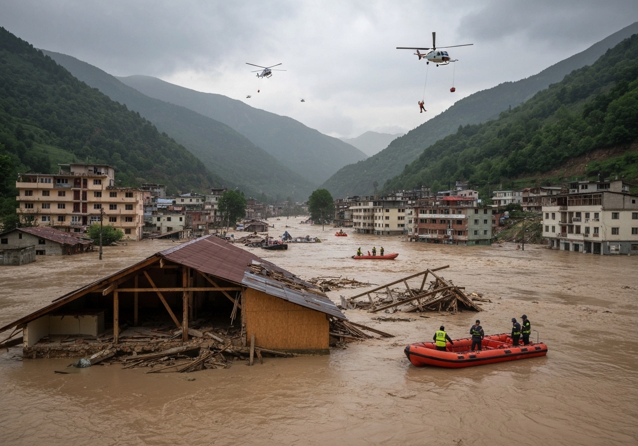 Tragedie i Kashmir: Minst 56 omkomne og over 200 savnede etter plutselig flom