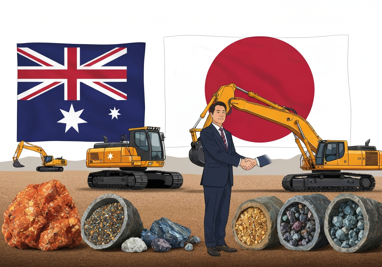 Australia og Japan styrker samarbeidet om kritiske mineraler