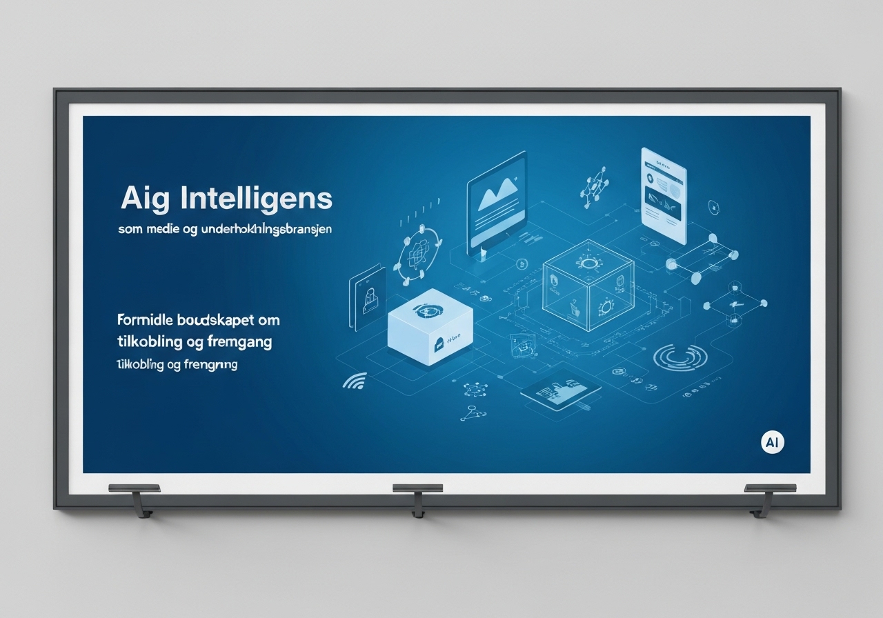 Kunstig intelligens omformer medie- og underholdningsbransjen