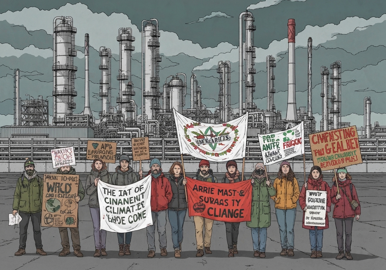 Extinction Rebellion blokkerer Mongstad-raffineriet – varsler ytterligere aksjoner