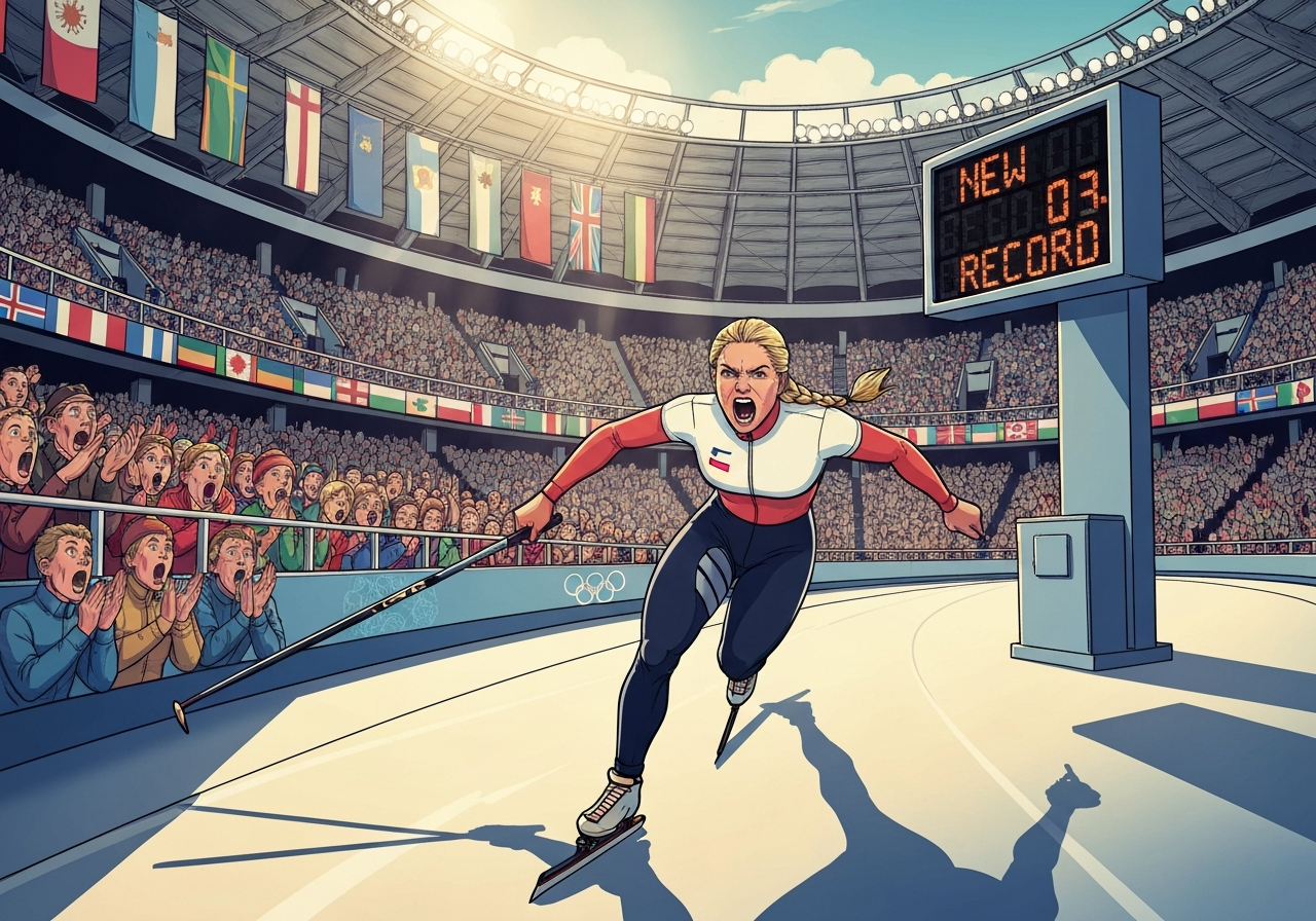 Overraskende OL-gull til Italia på 3000 meter skøyter