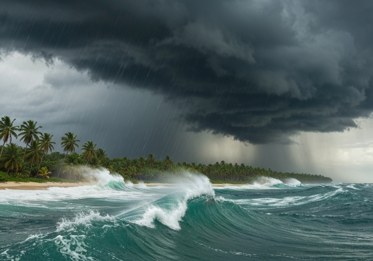 Orkanen Melissa treffer Jamaica med full styrke