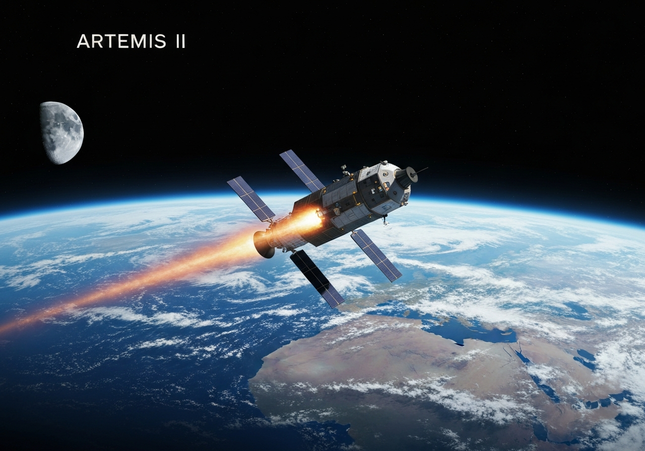 Artemis II vender tilbake til jorden etter historisk måneferd