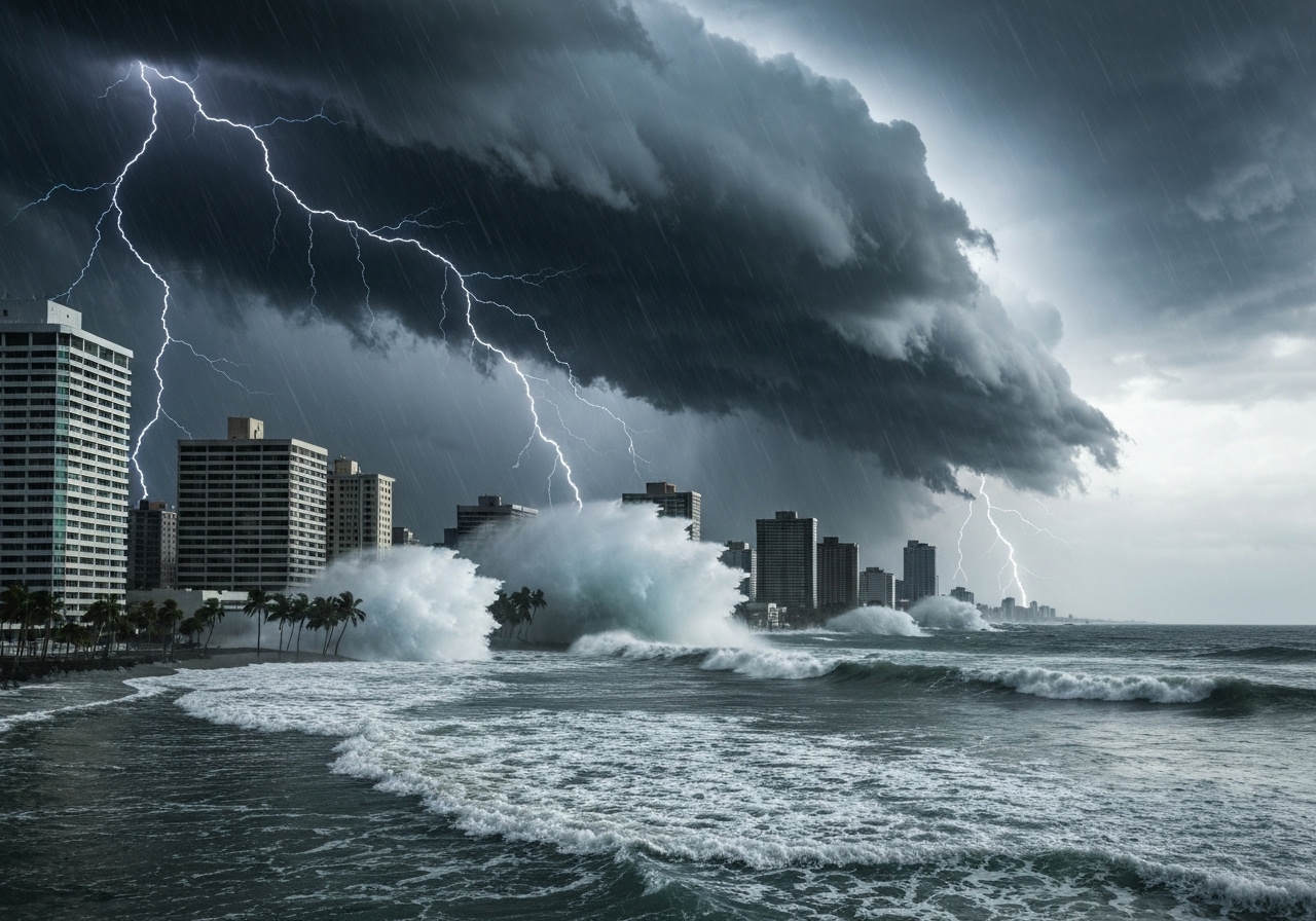 Orkan Melissa forårsaker ødeleggelser i Karibia og truer Bermuda