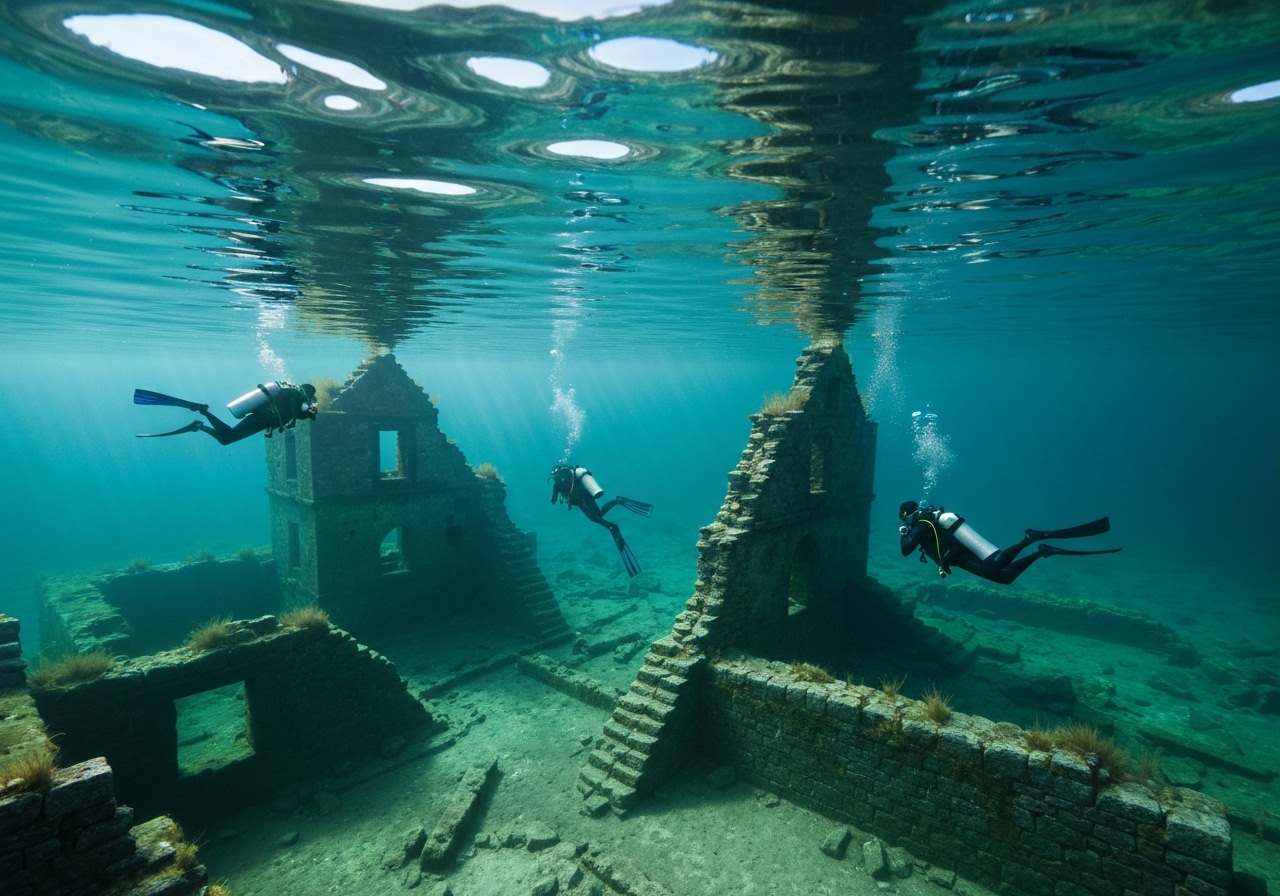 Middelalderby funnet under Issyk-Kul-sjøen i Kirgisistan