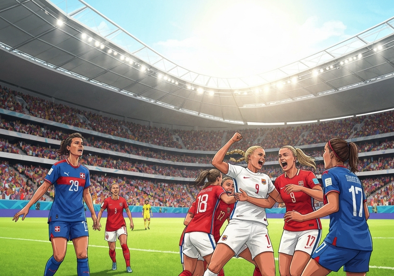 Norge snur kampen og slår Sveits i EM 2025