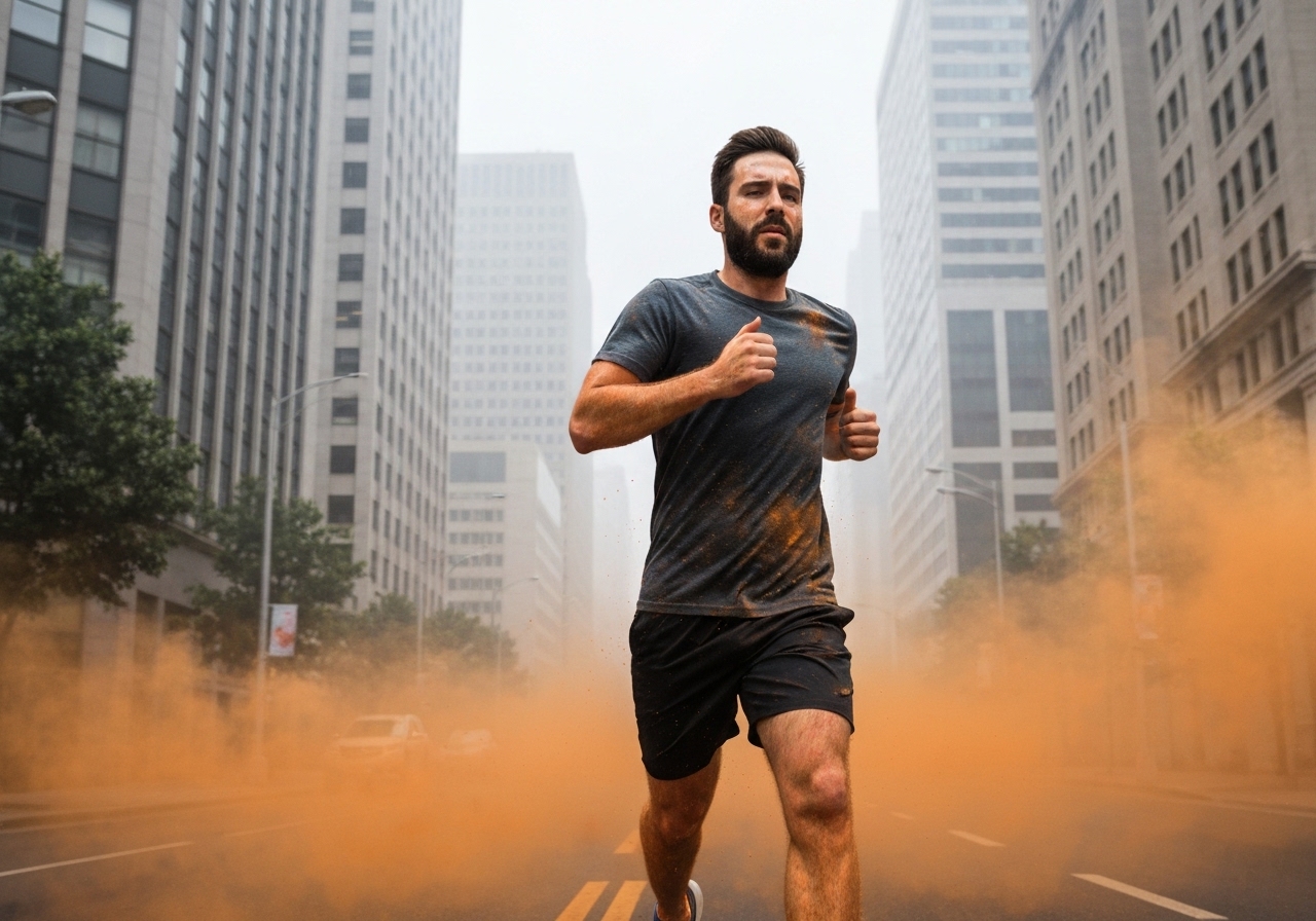 Luftforurensning kan svekke helsefordelene ved trening