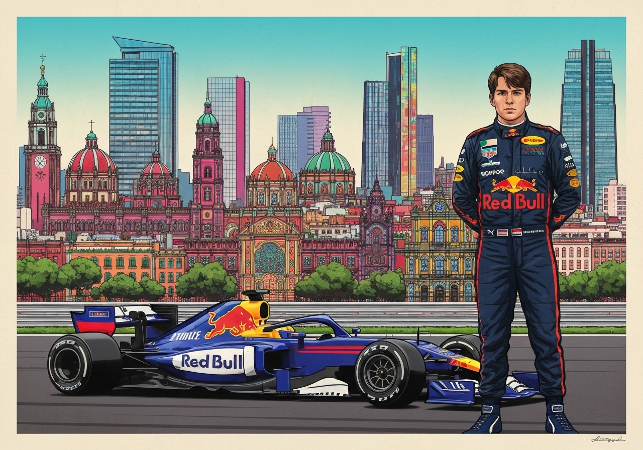 Arvid Lindblad debuterer i FP1 for Red Bull Racing under Mexico City Grand Prix