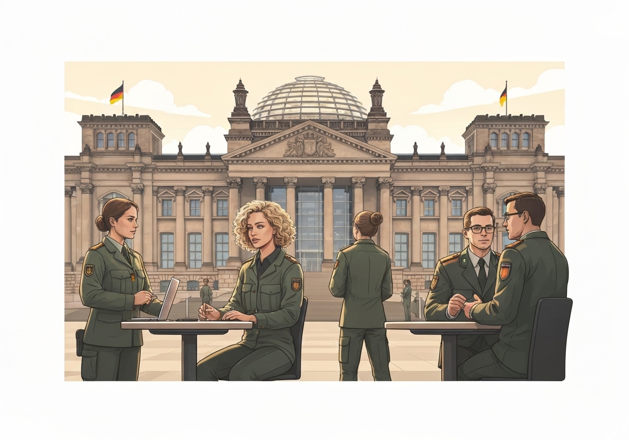 Tysklands parlament vedtar kontroversiell militærtjenestelov