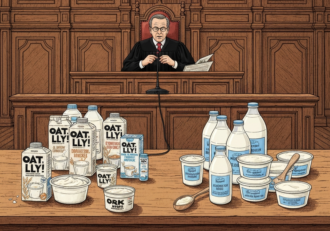 Oatly nektes å bruke ordet 'melk' i markedsføring av plantebaserte produkter i Storbritannia