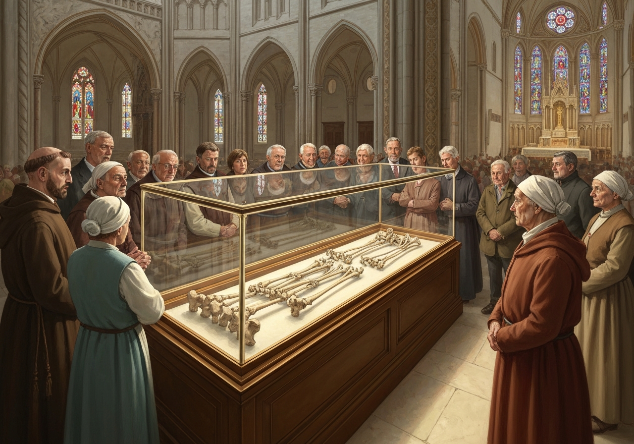 St. Frans av Assisis bein vises offentlig for første gang
