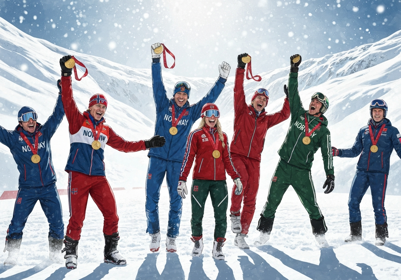 Norge setter ny gullrekord i vinter-OL