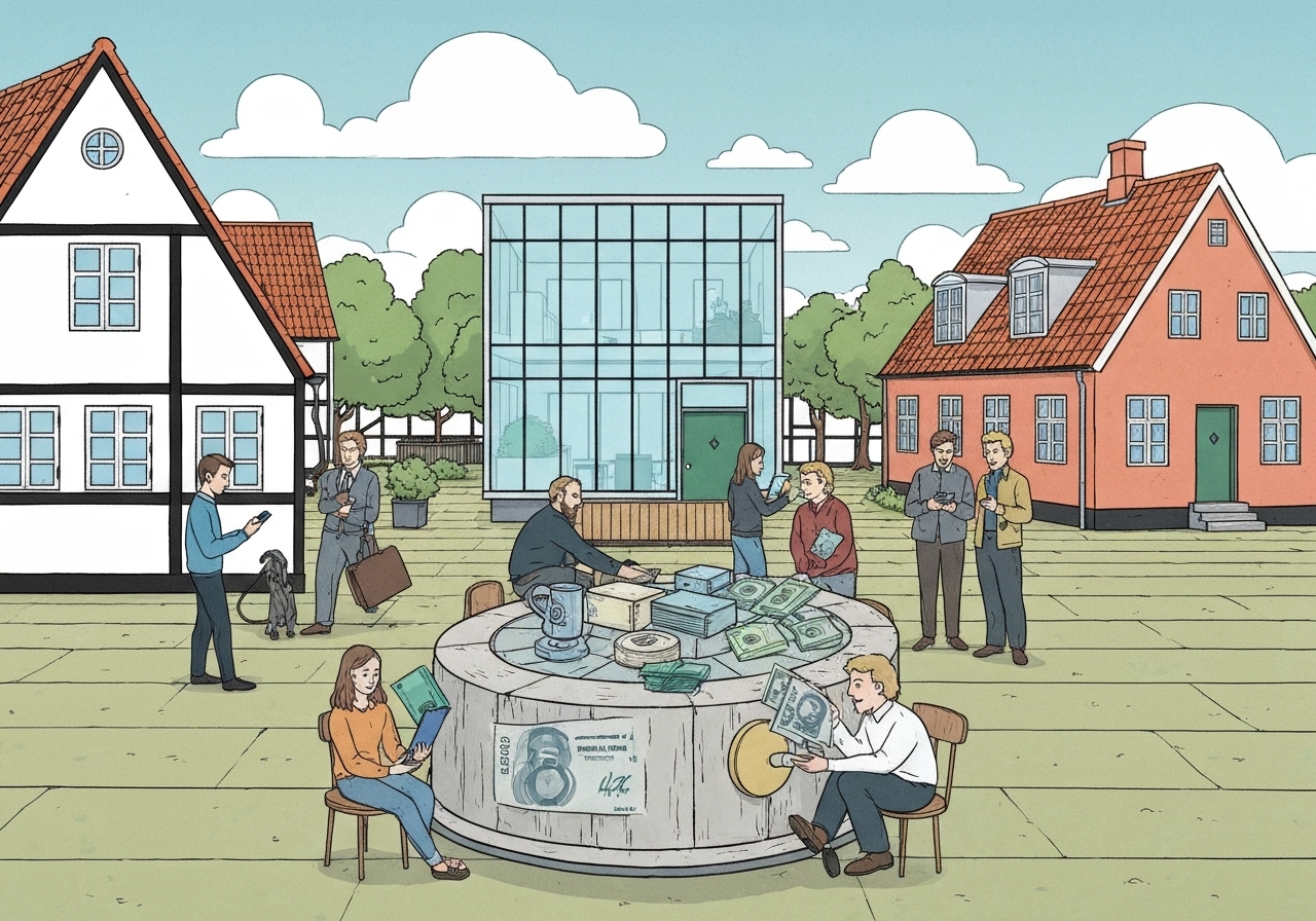 Danmark oppfordrer innbyggere til å beholde kontanter etter betalingsutfall