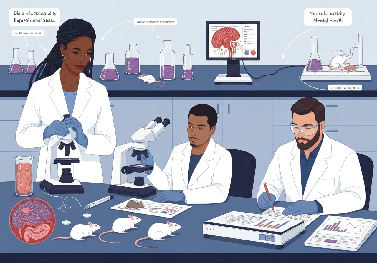 Kombinasjon av kosthold og kronisk stress kan utløse angst og depresjon hos mus