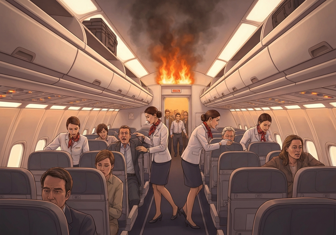 Powerbank tok fyr – fly måtte nødlande på Værnes