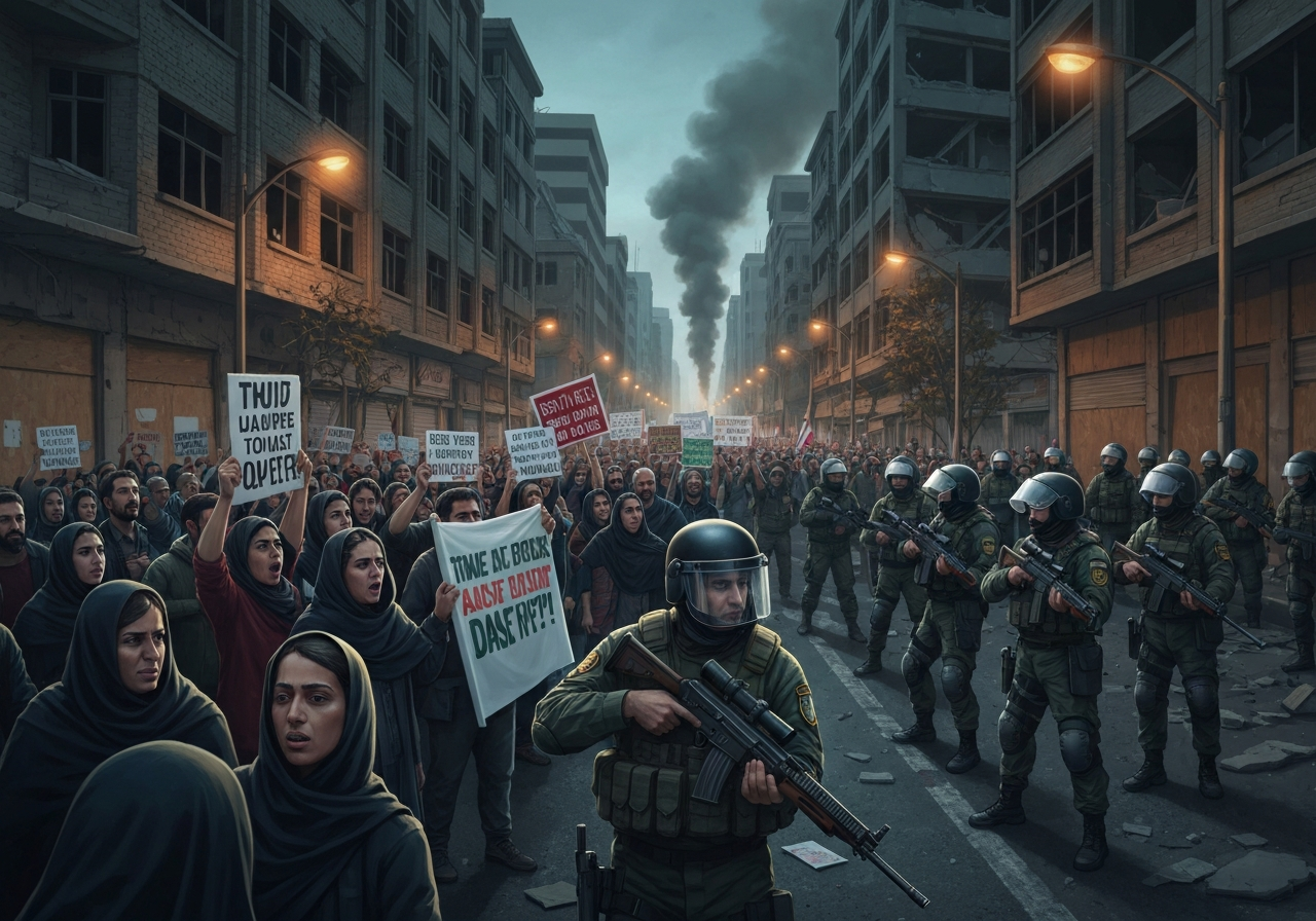 Iranske demonstranter ber om internasjonal støtte mens volden eskalerer